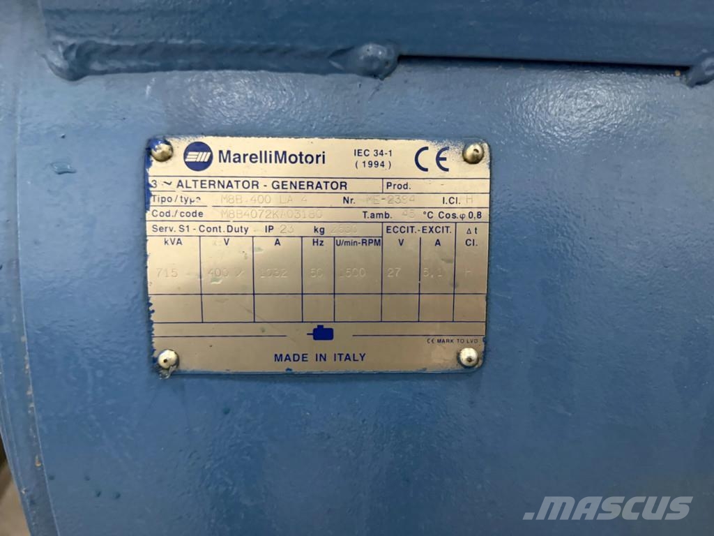 MTU 714 KVA | Low Hours | Like New! | 3x Diesel Generatoren