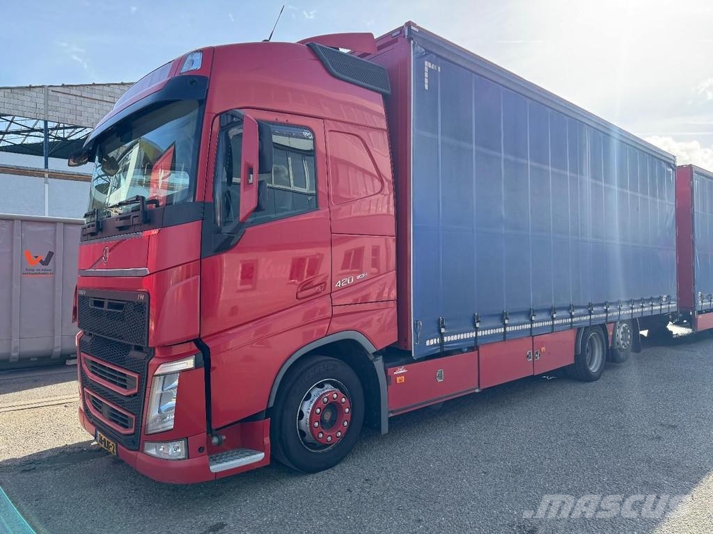 Volvo FH 420 6X2 EURO 6 + 2 AXLE VAN ECK HANGER Tovornjaki s ponjavo