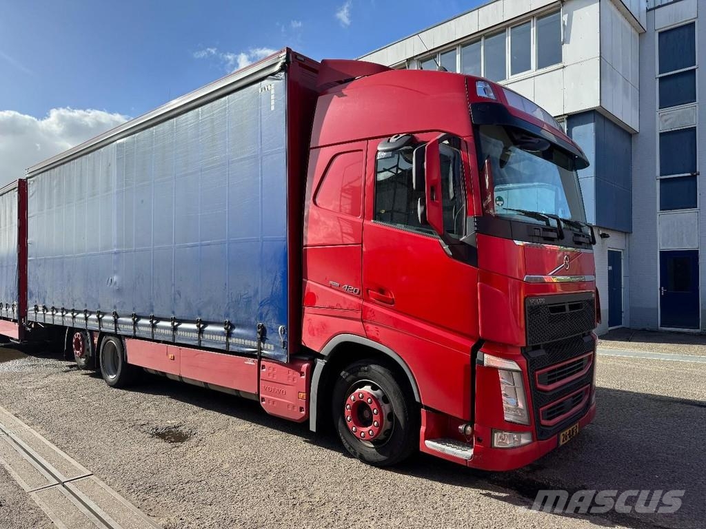 Volvo FH 420 6X2 EURO 6 + 2 AXLE VAN ECK HANGER Tovornjaki s ponjavo