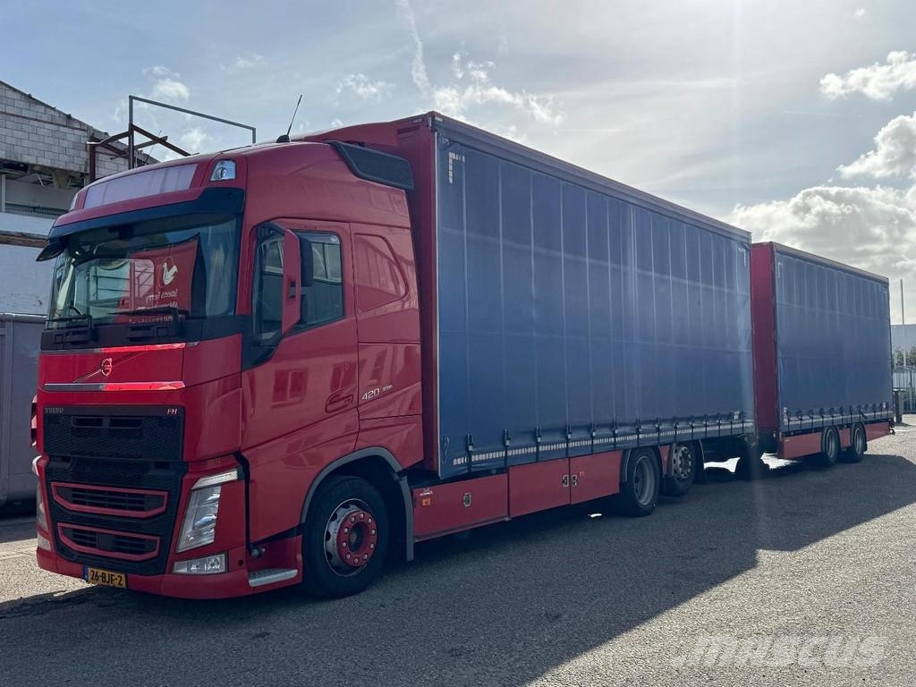 Volvo FH 420 6X2 EURO 6 + 2 AXLE VAN ECK HANGER Tovornjaki s ponjavo