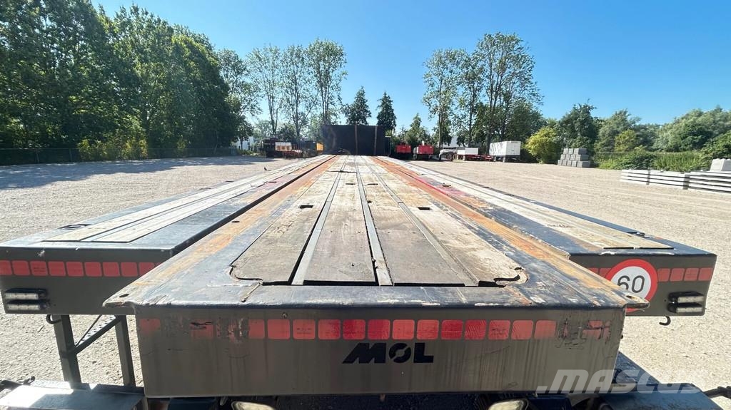 MOL | SAF | 2x steering | alcoa | lift axle نصف مقطورات مسطحة / مفصلية الجوانب