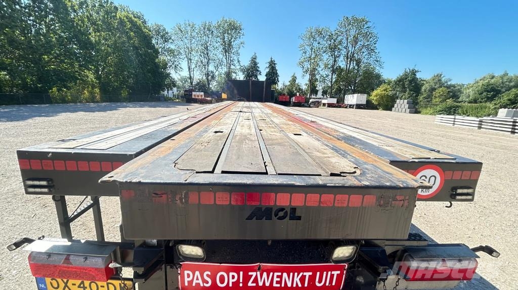 MOL | SAF | 2x steering | alcoa | lift axle نصف مقطورات مسطحة / مفصلية الجوانب