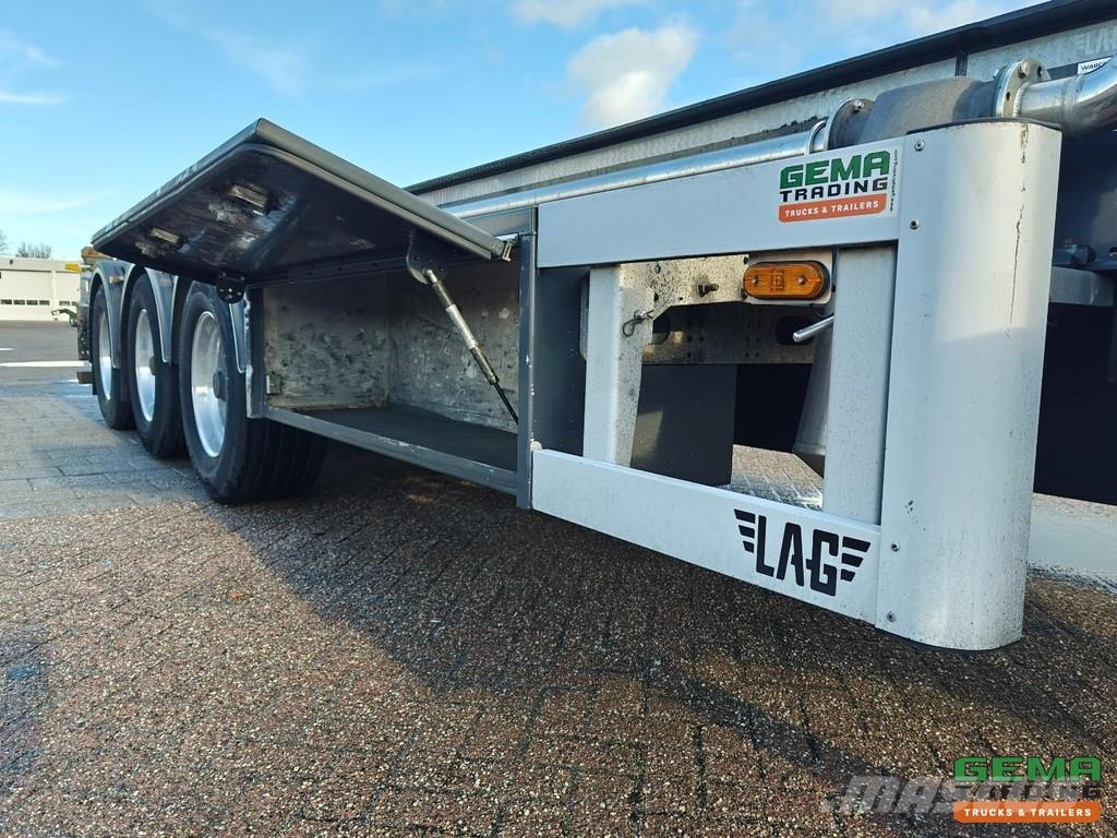 LAG O-3-CC 3 Axles BPW - 30FT Tipping Chassis - Rotary Kontejnerske poluprikolice