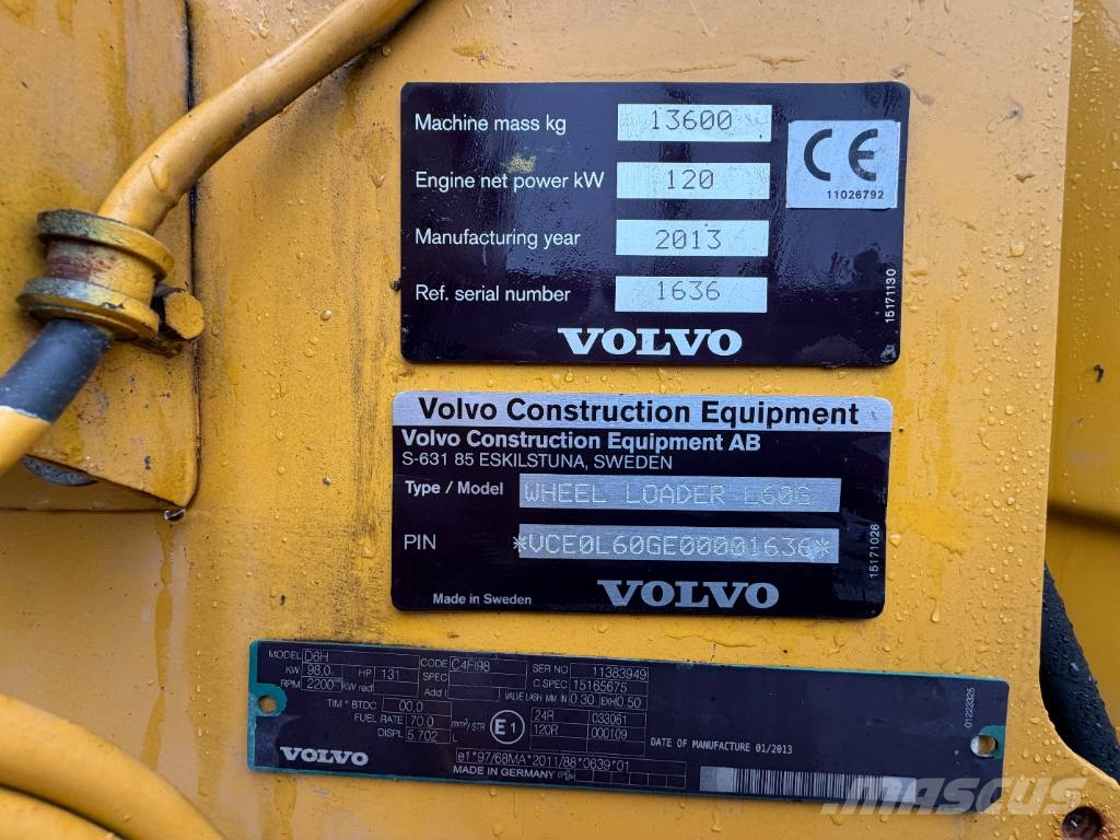 Volvo L 60 G Wielladers