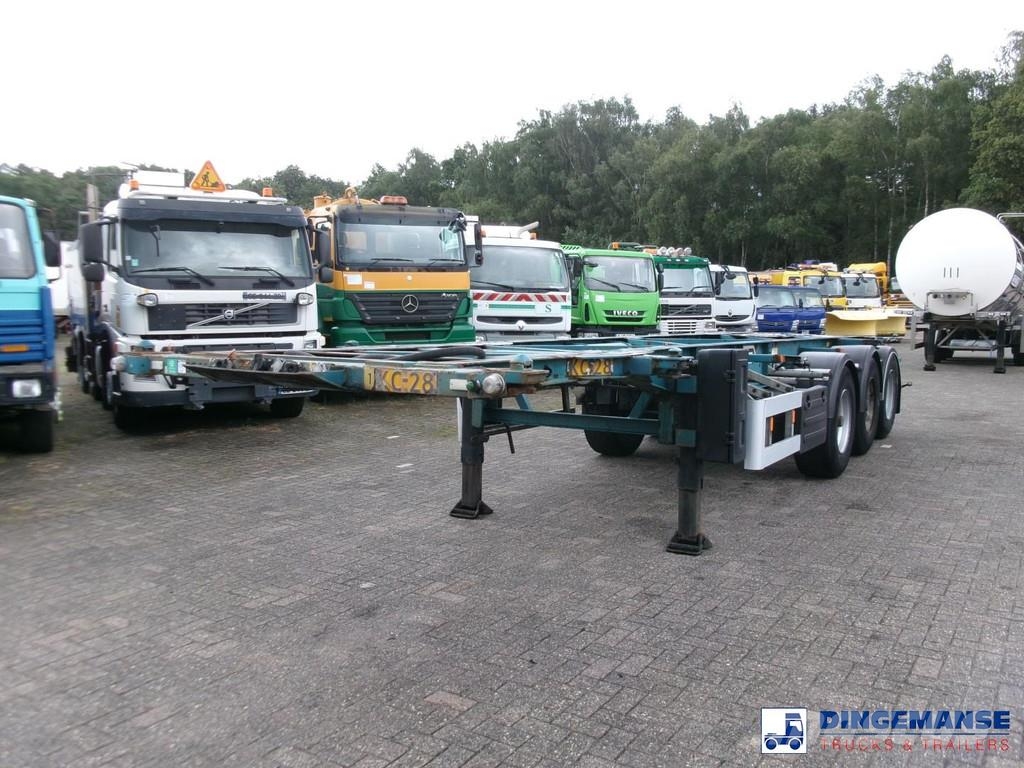Van Hool 3-axle container chassis 20,30 ft. Containerframe semi-trailers