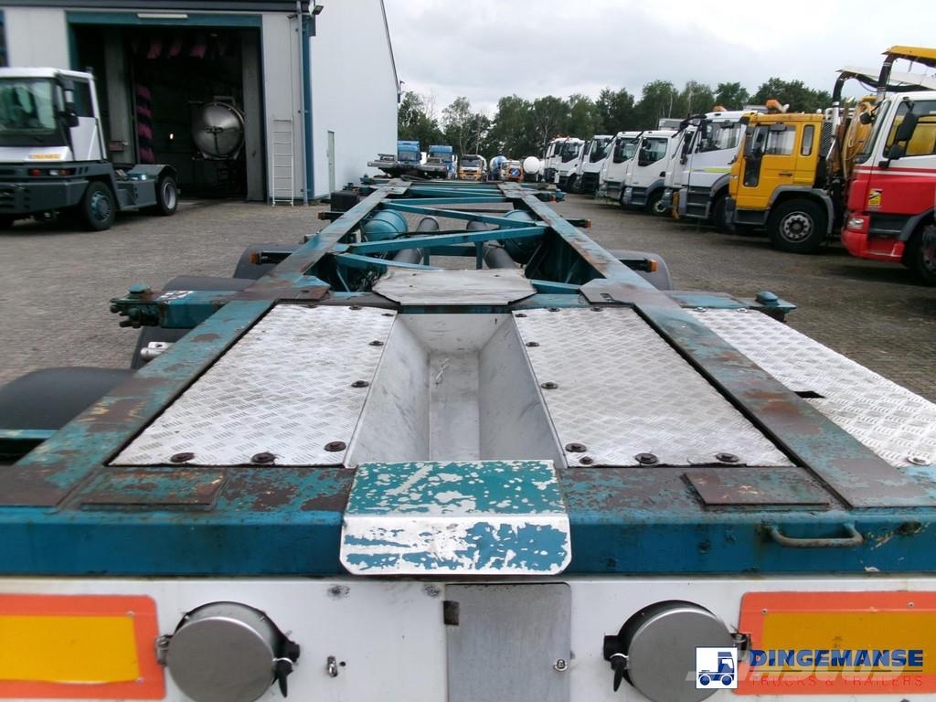 Van Hool 3-axle container chassis 20,30 ft. Containerframe semi-trailers