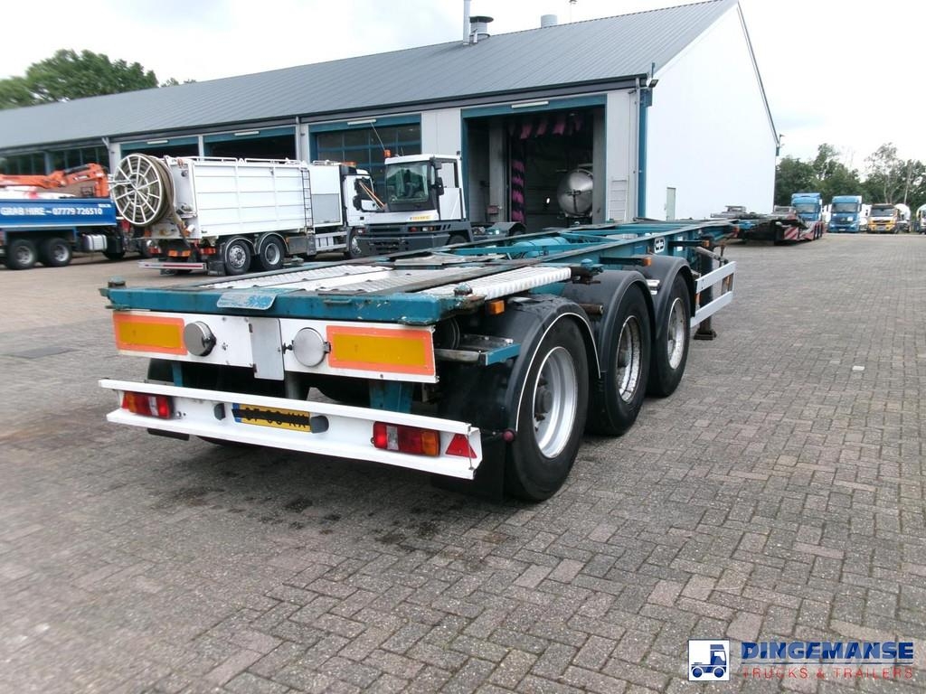 Van Hool 3-axle container chassis 20,30 ft. Containerframe semi-trailers