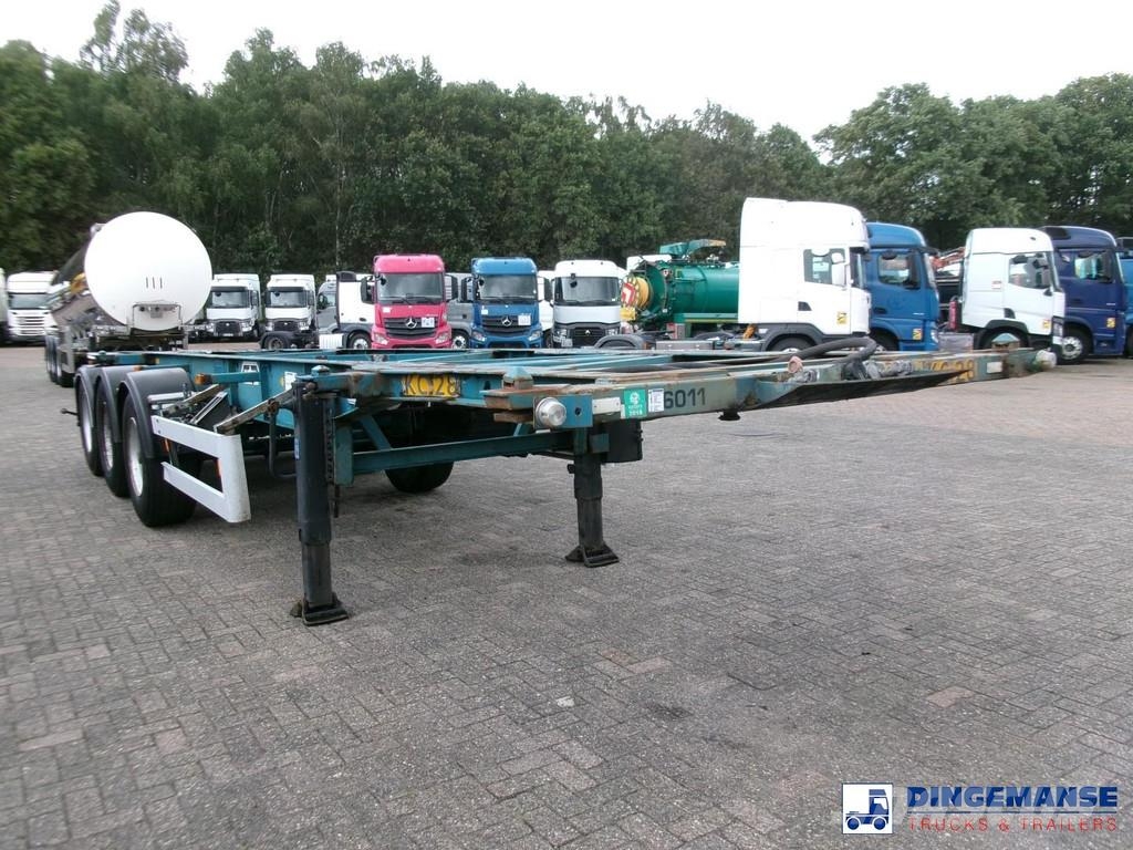 Van Hool 3-axle container chassis 20,30 ft. Containerframe semi-trailers