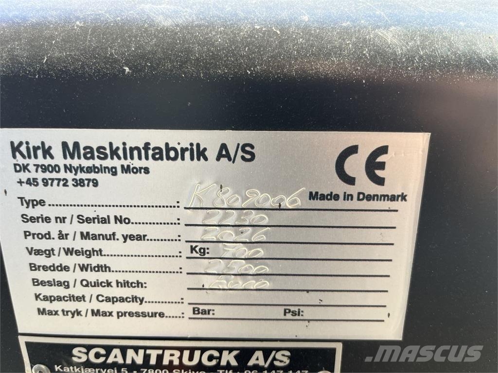 Kirk Maskinfabrik STOR UNIVERSAL SKOVL, KIRK دلاء
