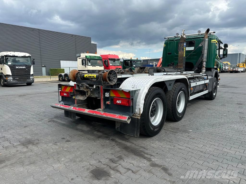 Scania P410 6x4 / Euro 6 / Marrel AL THM 22U Haak armsyst شاحنات الرافعات الخطافية
