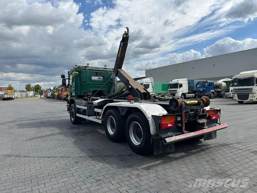 Scania P410 6x4 / Euro 6 / Marrel AL THM 22U Haak armsyst شاحنات الرافعات الخطافية