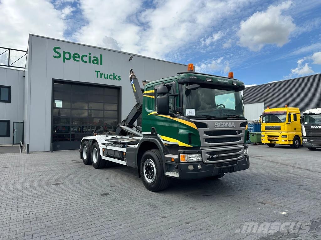 Scania P410 6x4 / Euro 6 / Marrel AL THM 22U Haak armsyst شاحنات الرافعات الخطافية