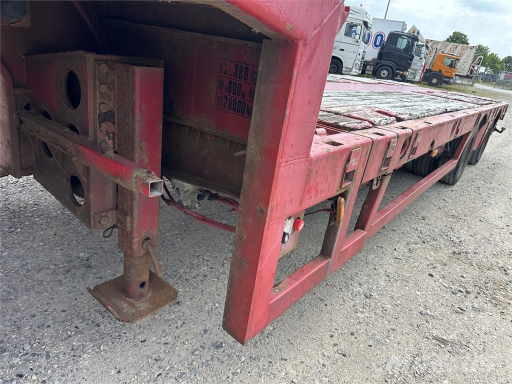 B-xl 2 axle 4.5 m. extension trailer Semirremolques de góndola rebajada