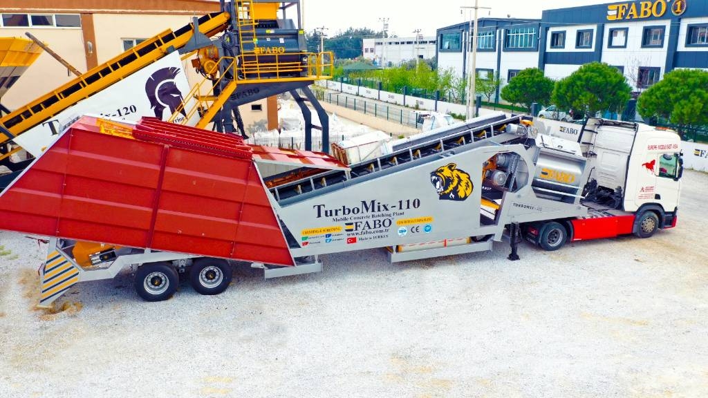 Fabo CENTRALE À BÉTON MOBILE FABO TURBOMIX 110 M3/H خلاطات خرسانة