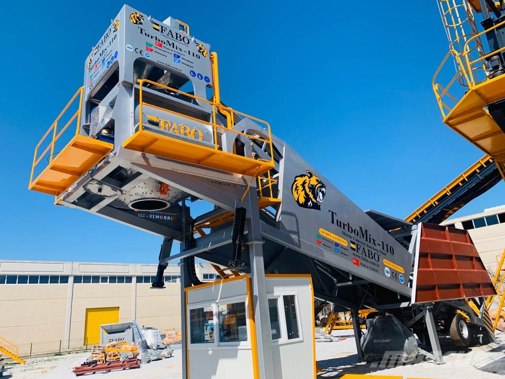 Fabo CENTRALE À BÉTON MOBILE FABO TURBOMIX 110 M3/H خلاطات خرسانة