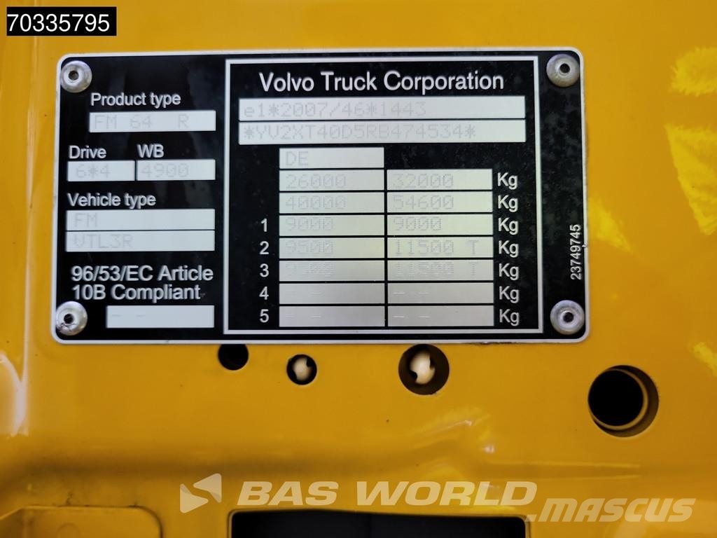 Volvo FMX 500 6X4 Meiller RS21 20 containersystem Automa Грузовики-Мультилифты