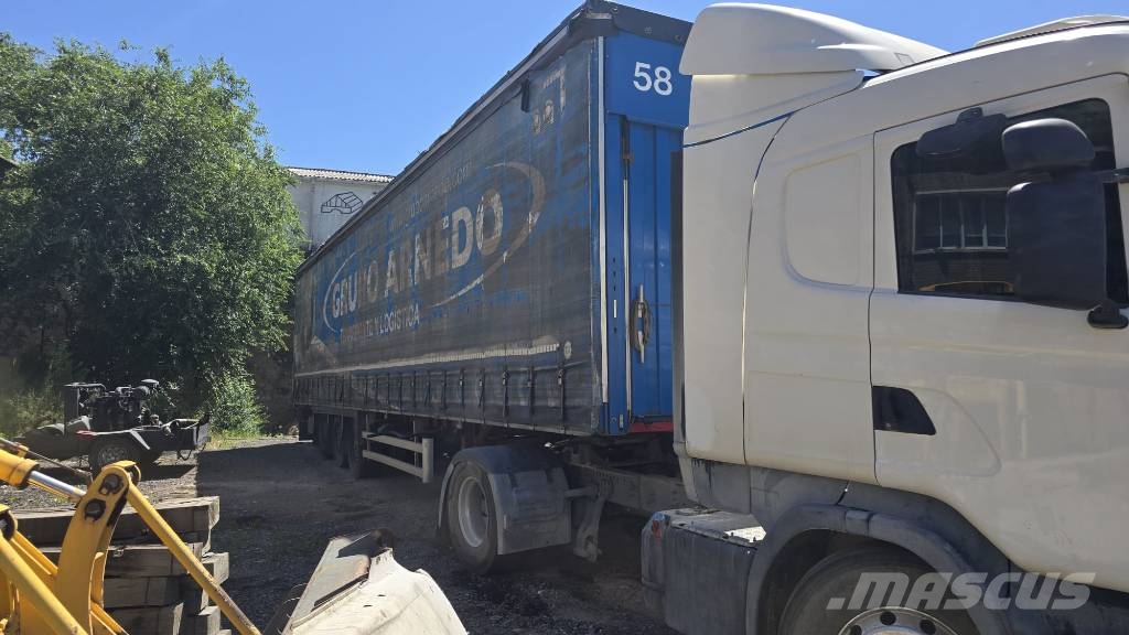 Lecitrailer Semirremolque tauliner lona 3 ejes Vlakke laadvloeren