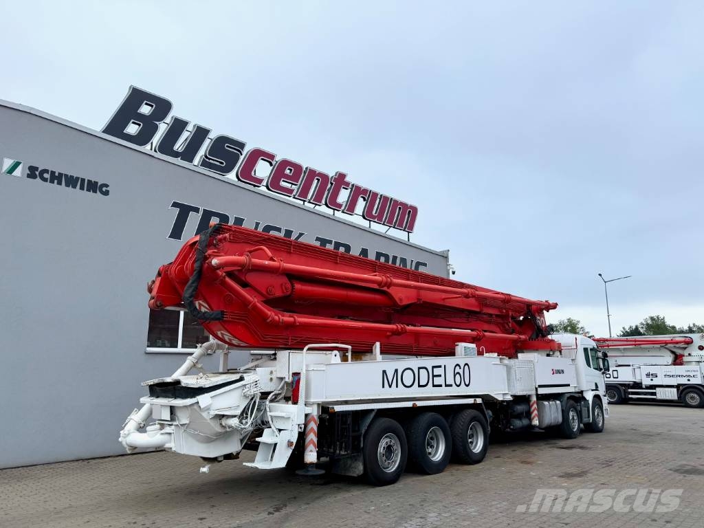 Scania G124 JunJin 55-5 m Bombas de concreto