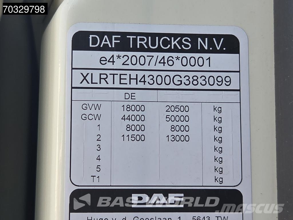 DAF XF 480 4X2 SC Retarder Hydraulic Standklima ACC Camiones tractor