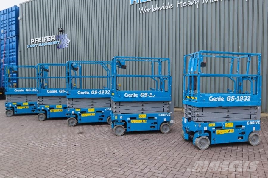 Genie GS1932 E-Drive Several In Stock, 8m Working Height Škaraste platforme