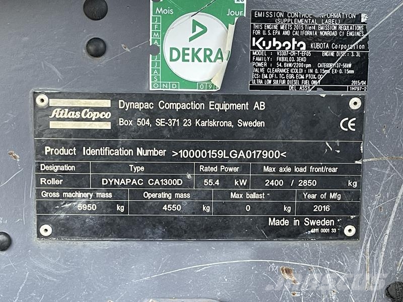 Atlas Copco DYNAPAC CA 1300 D Overige walsen
