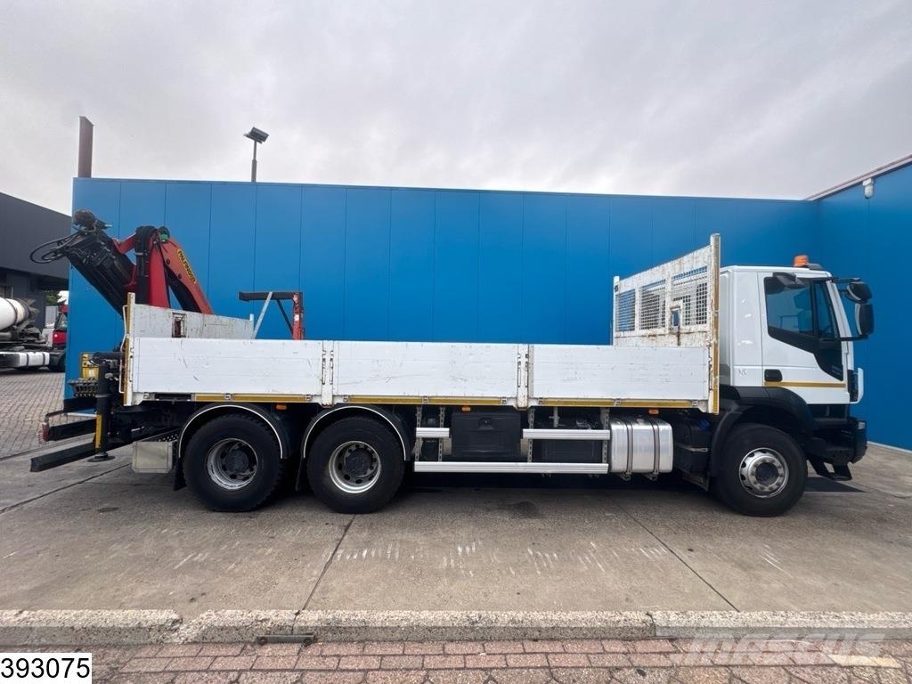 Iveco Stralis 360 X-way 6x4, EURO 6, Palfinger, Remote شاحنات مسطحة/مفصلية الجوانب