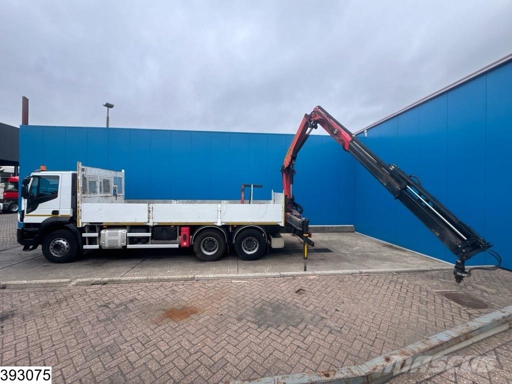 Iveco Stralis 360 X-way 6x4, EURO 6, Palfinger, Remote شاحنات مسطحة/مفصلية الجوانب