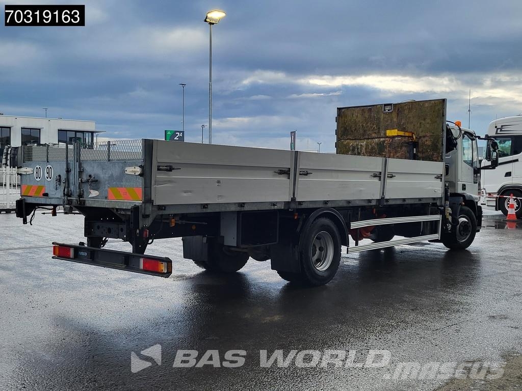 Iveco Eurocargo 160E280 4X2 Hyva V911 3S Crane Kran 750c Flatbed kamyonlar