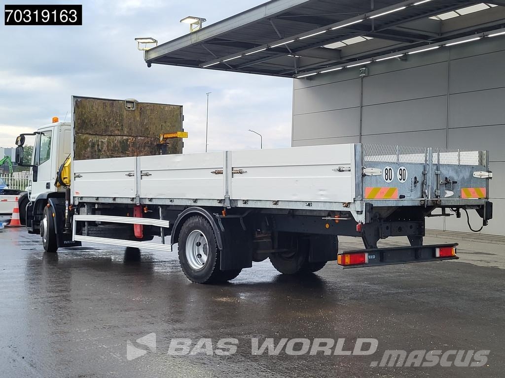 Iveco Eurocargo 160E280 4X2 Hyva V911 3S Crane Kran 750c Flatbed kamyonlar