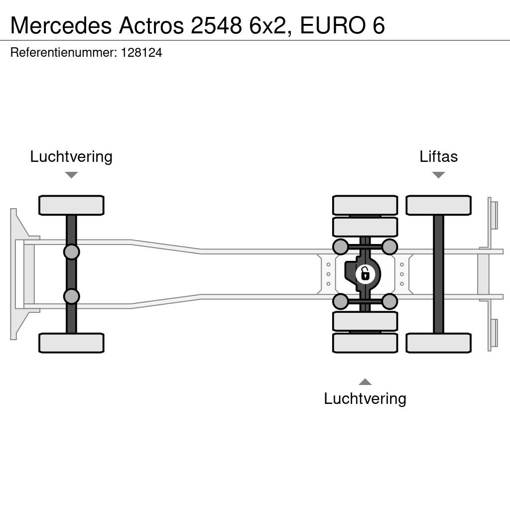 Mercedes-Benz Actros 2548 6x2, EURO 6 Wechselfahrgestell