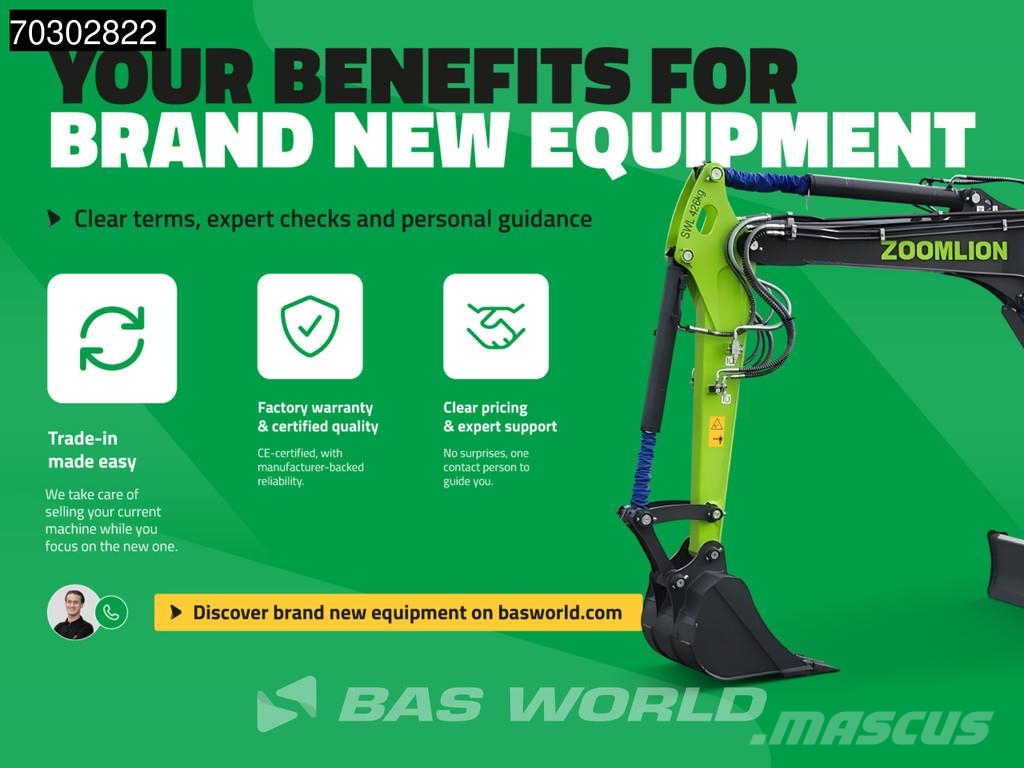XCMG XE35 E Fabrieksgarantie- CW+3 Bakken - Yanmar Moto Miniexcavadoras