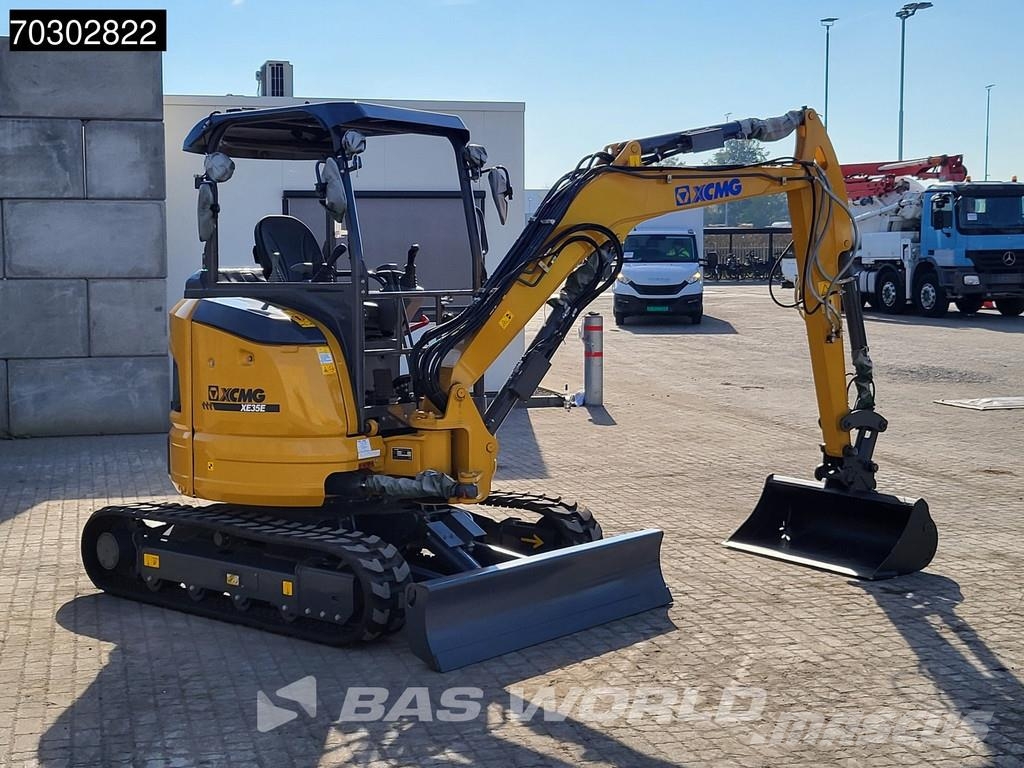 XCMG XE35 E Fabrieksgarantie- CW+3 Bakken - Yanmar Moto Miniexcavadoras