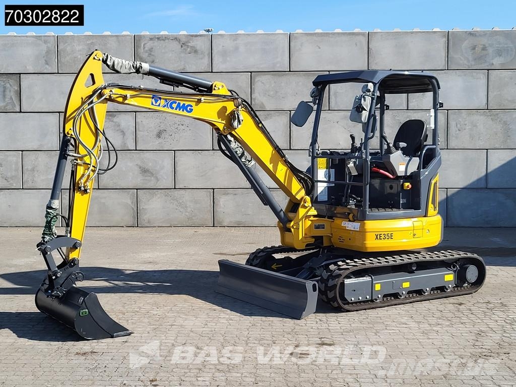 XCMG XE35 E Fabrieksgarantie- CW+3 Bakken - Yanmar Moto Miniexcavadoras