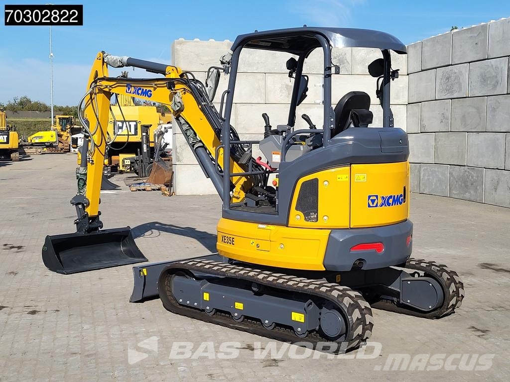 XCMG XE35 E Fabrieksgarantie- CW+3 Bakken - Yanmar Moto Miniexcavadoras