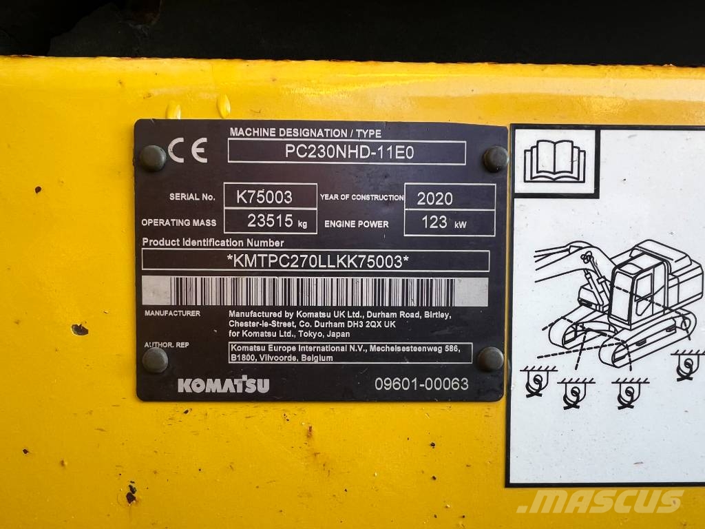 N.komatsu プロフご確認下さい Komatsu PC 230 NHD-11, 2020, Veggiano, Padova, Italy - Used
