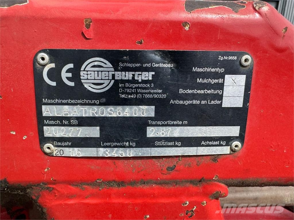 Sauerburger Albatros 6400 Aplinkos tvarkymas - Kita