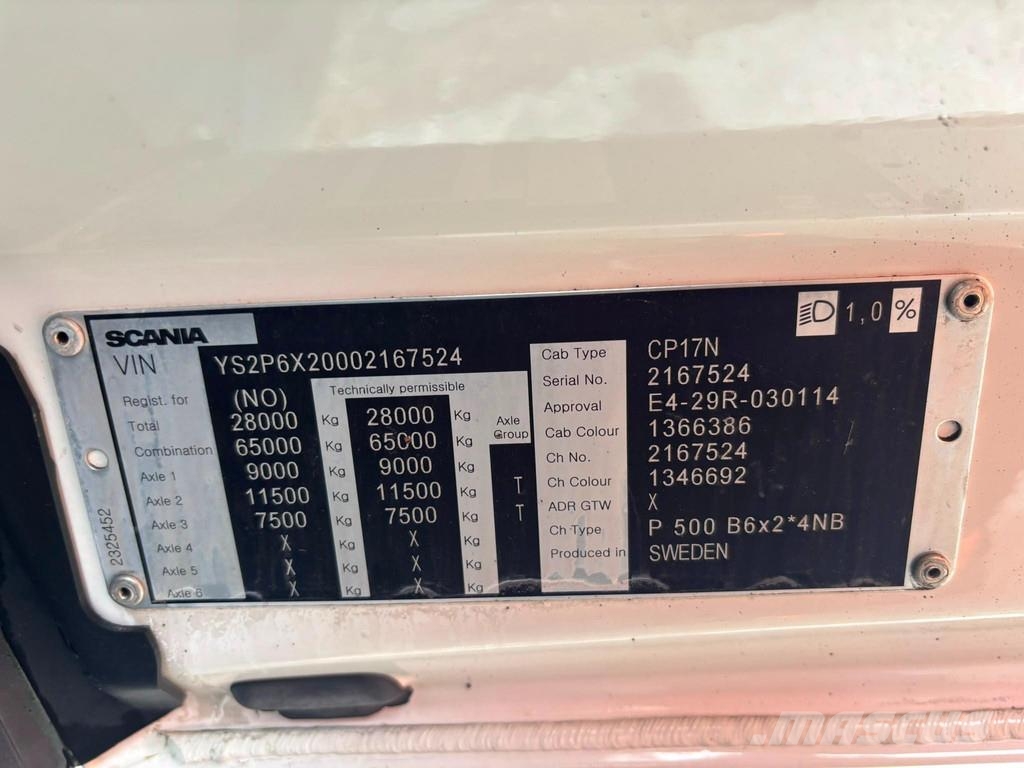 Scania P 500 6x2*4 CARRIER / BOX L=7702 mm / BDF CONTAINE Isotermos y frigoríficos