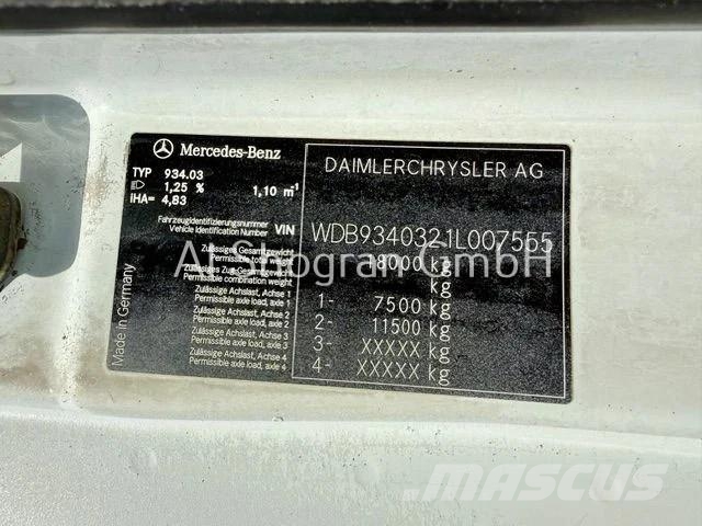 Mercedes-Benz Actros 1858 V8 / Megaspace / Retarder / Euro 3 Trekkvogner