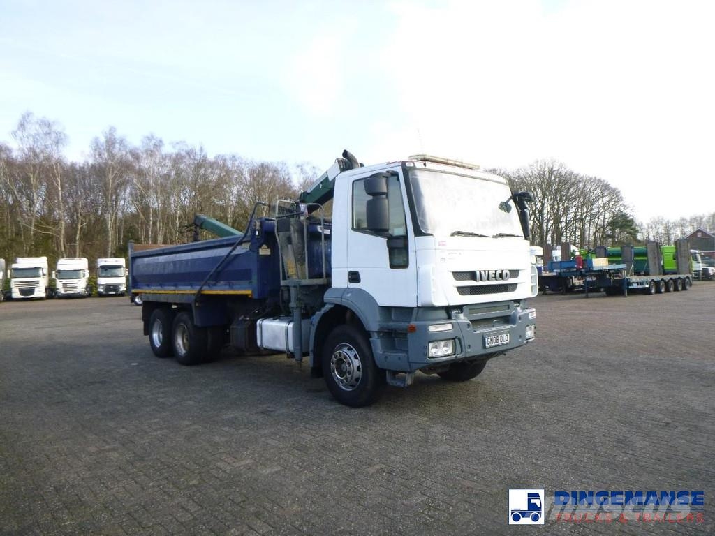 Iveco AD260T33 6X4 RHD tipper + HMF crane Mobiilinosturit