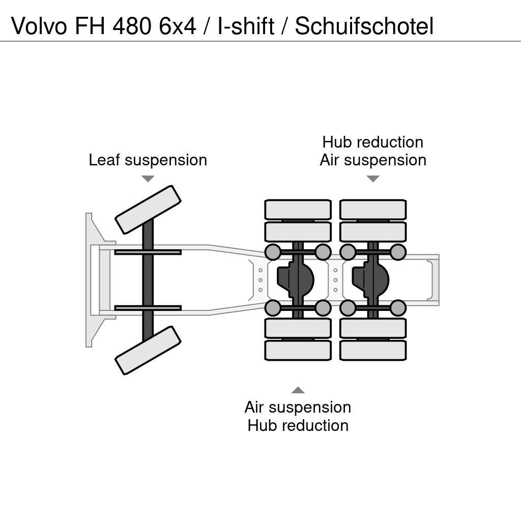 Volvo FH 480 6x4 / I-shift / Schuifschotel Tahače