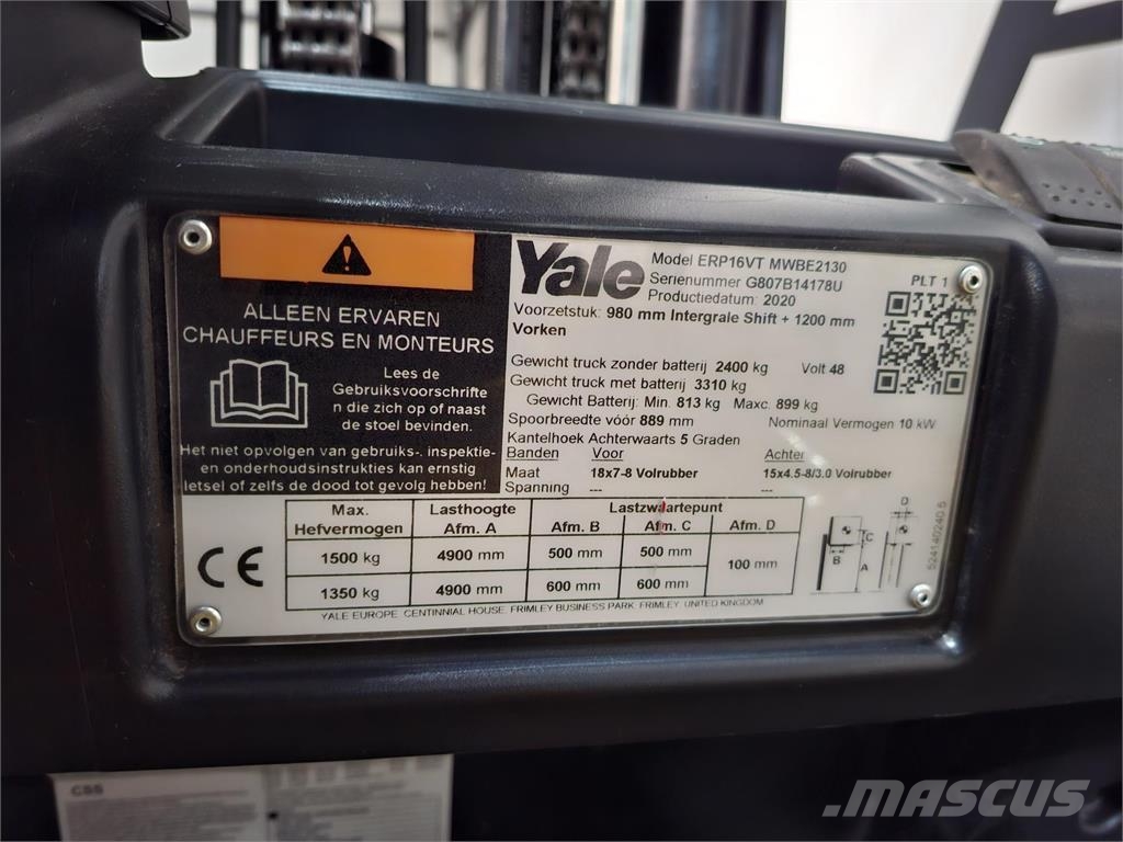 Yale ERP16VT MWB 2020 Sähkötrukit