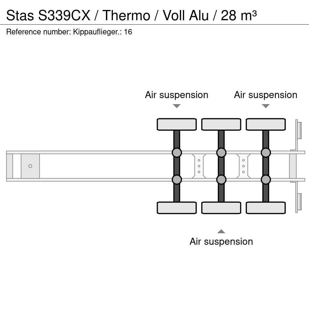 Stas S339CX / Thermo / Voll Alu / 28 m³ Kippladerauflieger