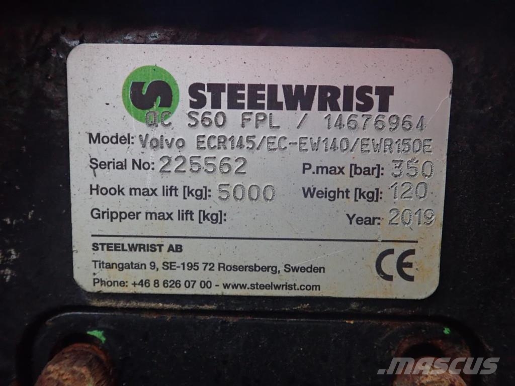 Steelwrist Hydr. Schnellwechsler S60 Muut koneet