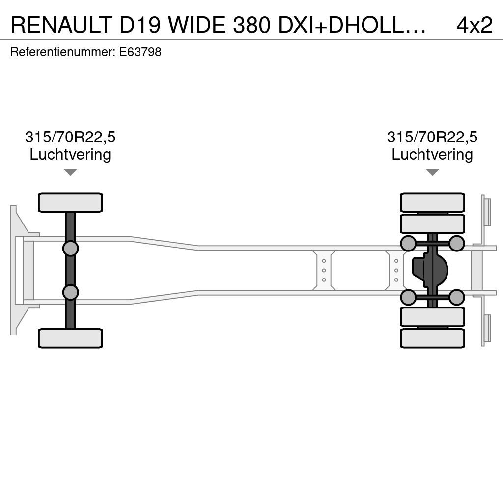 Renault D19 WIDE 380 DXI+DHOLLANDIA 1.5 T Camiones desmontables