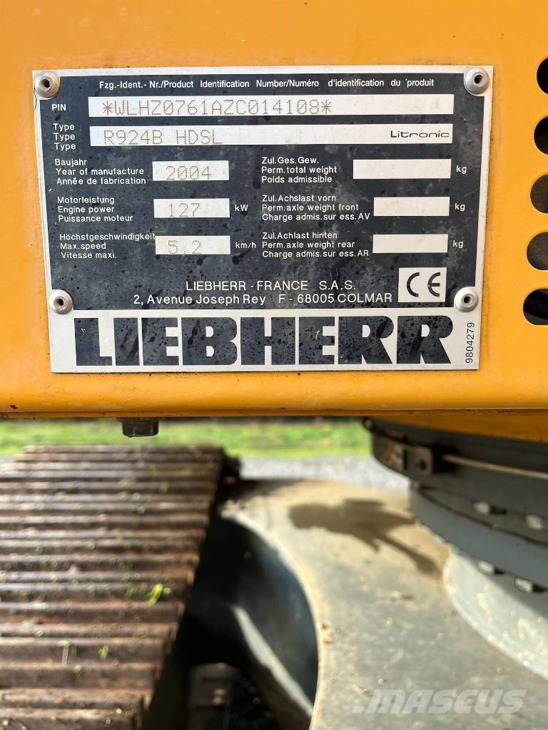 Liebherr R 924 B HD S L Lánctalpas kotrók