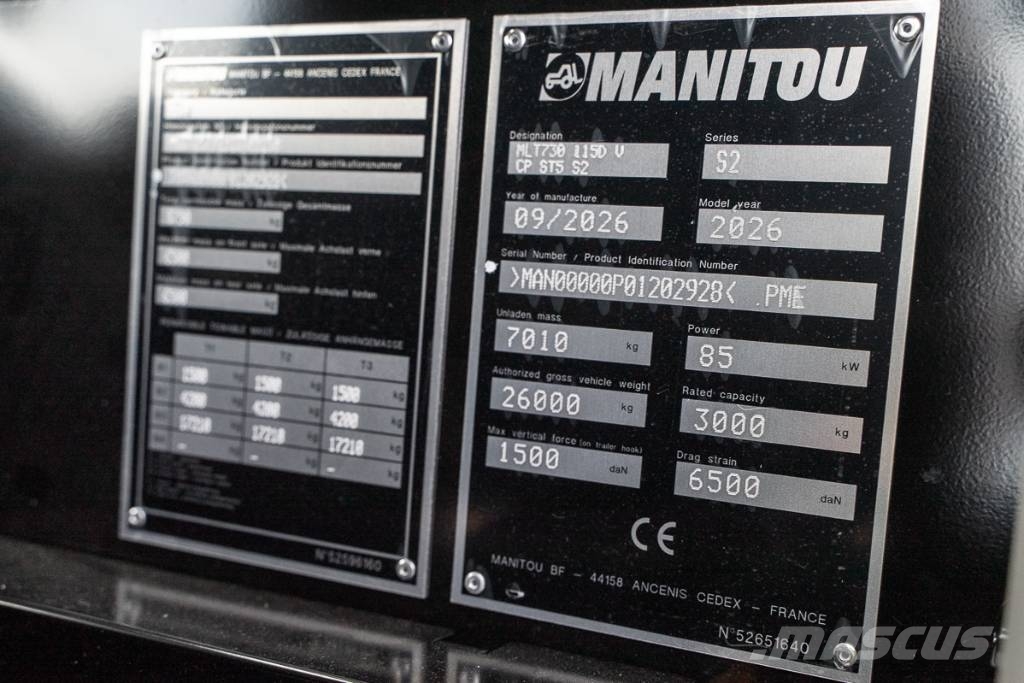 Manitou MLT 730 Teleskoplastere for Landbruk