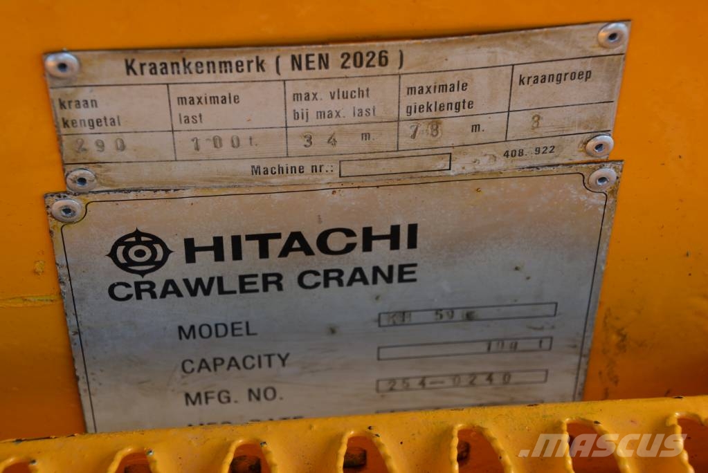Hitachi KH 500 GLS piledriver / crane Rupshijskranen