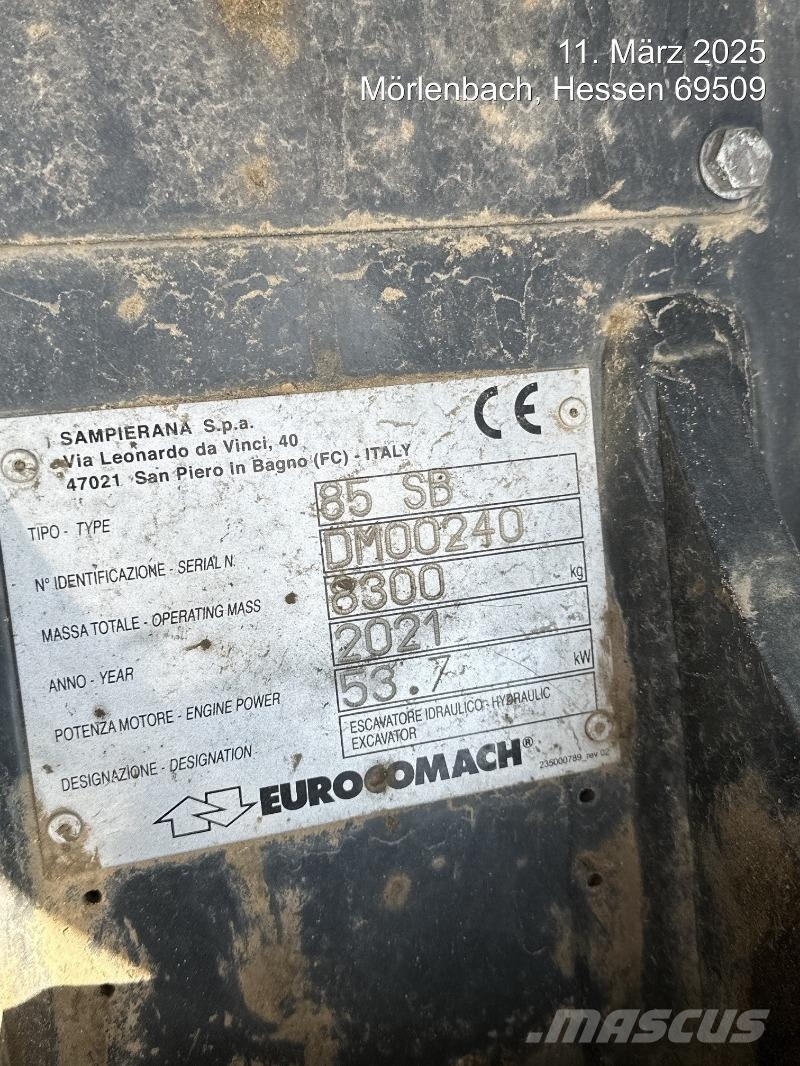 Eurocomach 85SB Mini bagri <7t