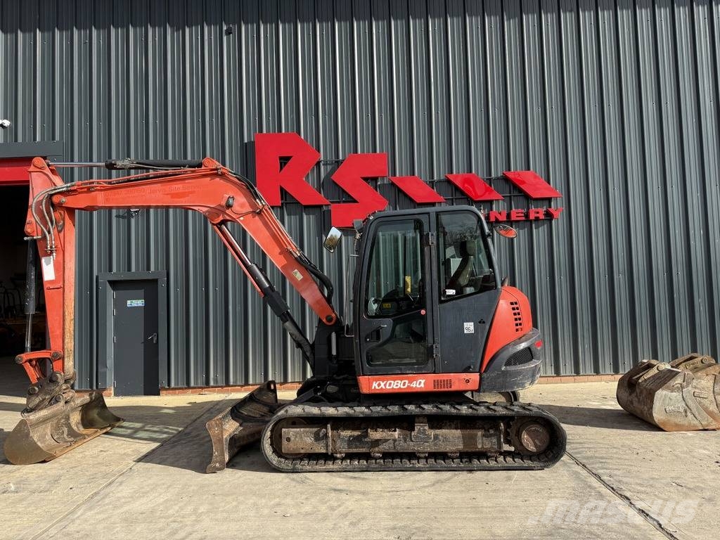 Kubota KX 080-4 8t Mini Excavator Midi-gravemaskiner 7t - 12t