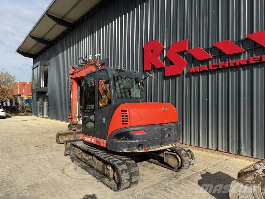 Kubota KX 080-4 8t Mini Excavator Midi-gravemaskiner 7t - 12t